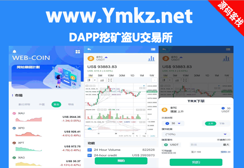 （售）全新修复版海外DAPP交易所盗U源码下载/虚拟币/外汇黄金交易/借贷/质押